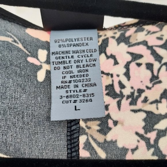 J.T.B. Black with Pink Floral & Polka Dot Dress - Picture 5 of 5